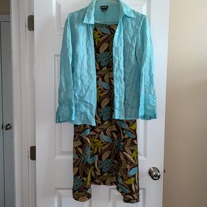 Size 16 long sleeve shirt and skirt